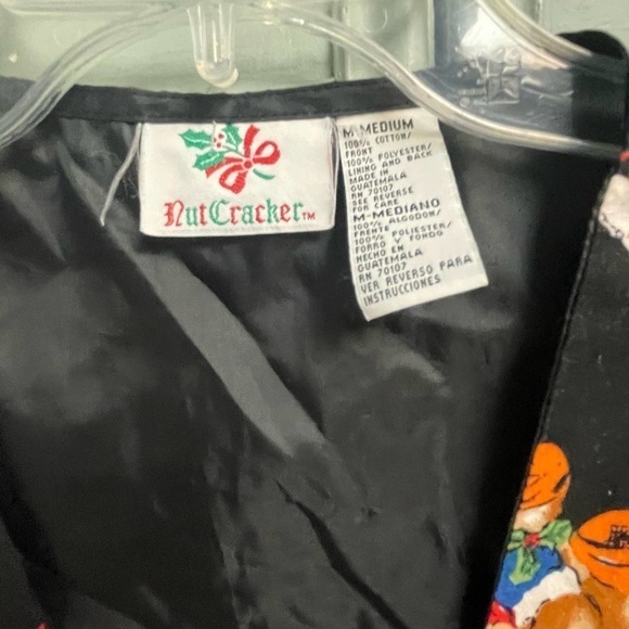 Vintage Christmas Bears Vest Sz Medium Nut Cracker - Picture 2 of 3